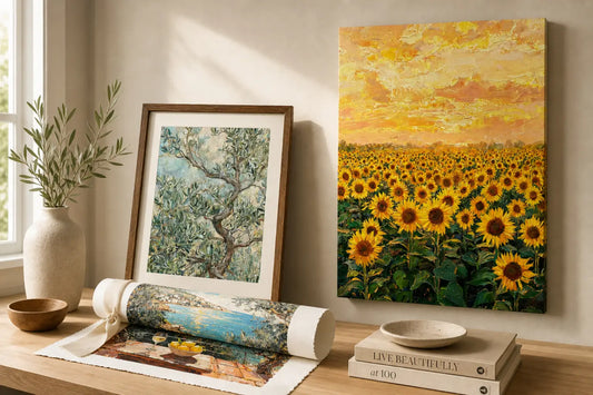 Choosing the Right Art Print Material: Fine Art Prints, Wooden Framed Prints, or Canvas—Which One Fits Your Room?