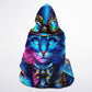 Enchanted Alchemist Cat Micro Fleece Hooded Blanket