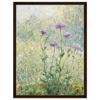 Impressionist Wildflower Meadow Framed Canvas Wall Art