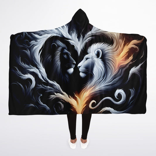 Eternal Flame Lionhood Micro Fleece Hooded Blanket