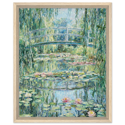 Framed Giverny Reflections Canvas | Premium Vintage Impressionist Canvas Art