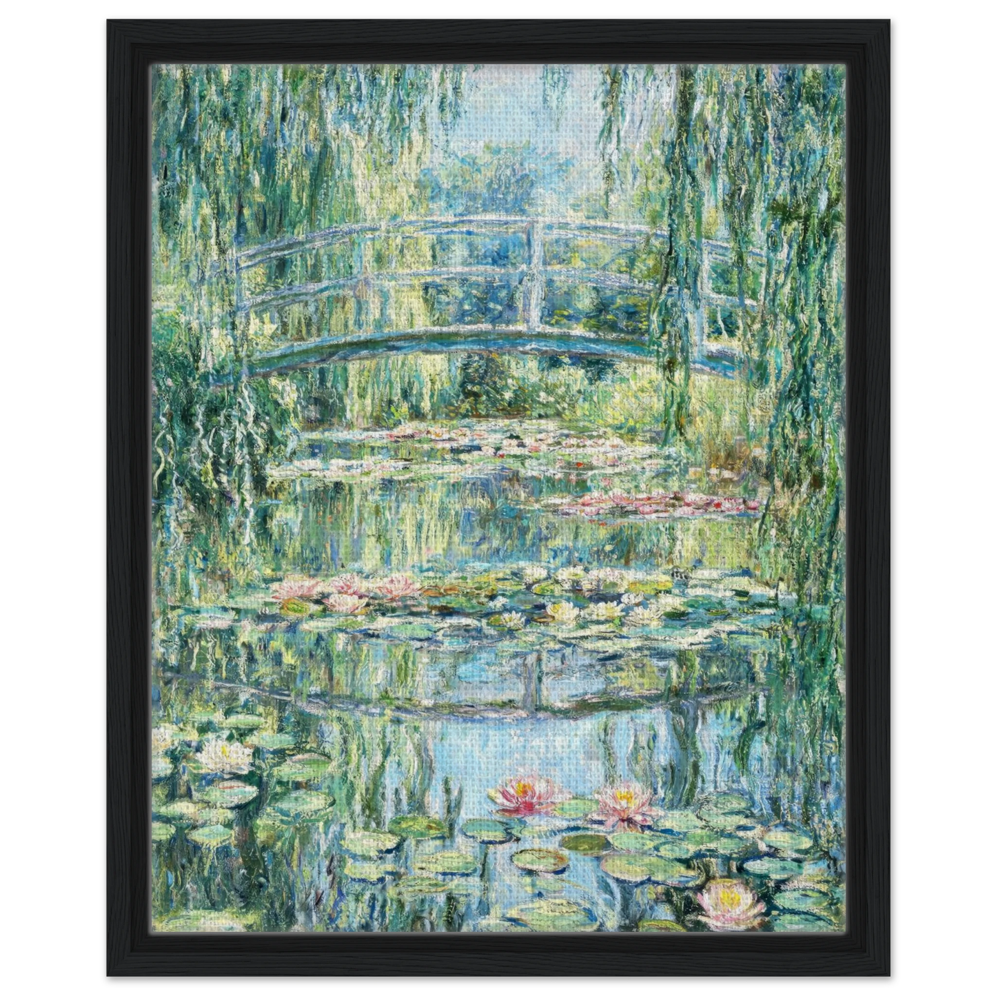 Framed Giverny Reflections Canvas | Premium Vintage Impressionist Canvas Art