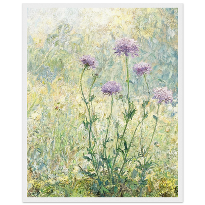 Impressionist Wildflower Meadow Framed Art Print