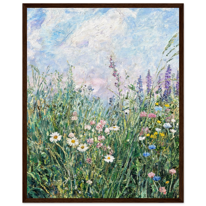 Framed Botanical Wildflower Art Print | Ready-to-Hang Meadow Wall Decor