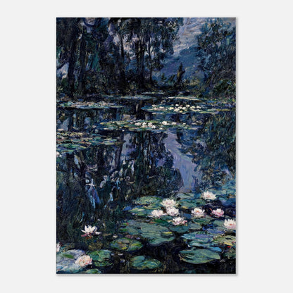 Nocturne Water Lilies & Dark Pond Impressionist Art Print
