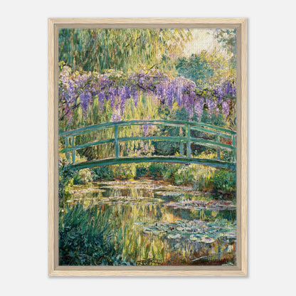 Wisteria & Japanese Bridge Impressionist Art Print