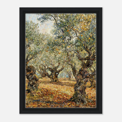 Sunlit Olive Grove Impressionist Art Print