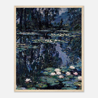 Nocturne Water Lilies & Dark Pond Impressionist Art Print