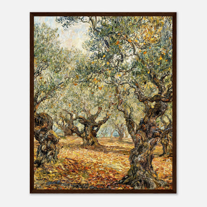 Sunlit Olive Grove Impressionist Art Print