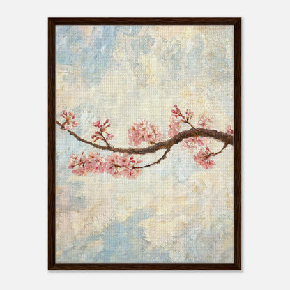 Blossoming Cherry Branch & Pastel Sky Impressionist Art Print