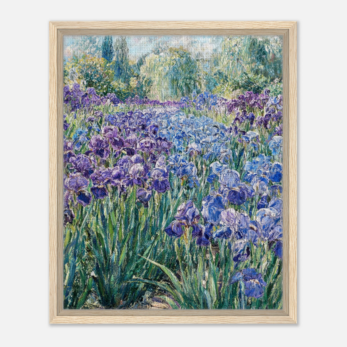 Monet's Iris Field Impressionist Garden Art Print