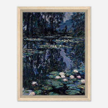 Nocturne Water Lilies & Dark Pond Impressionist Art Print