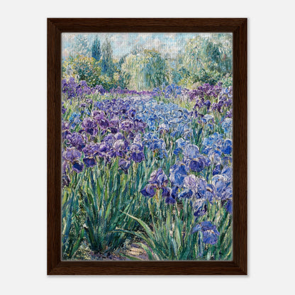 Monet's Iris Field Impressionist Garden Art Print
