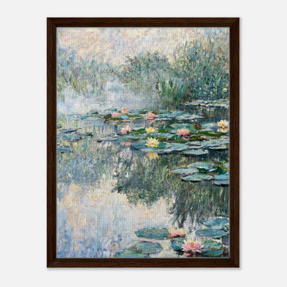 Misty Morning Water Lilies Impressionist Art Print