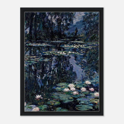 Nocturne Water Lilies & Dark Pond Impressionist Art Print