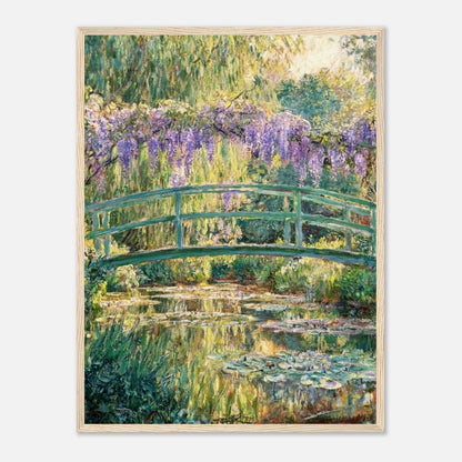 Wisteria & Japanese Bridge Impressionist Art Print