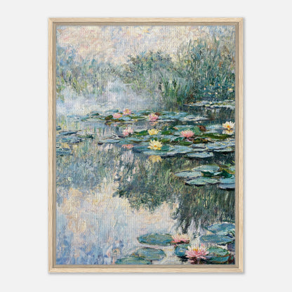 Misty Morning Water Lilies Impressionist Art Print