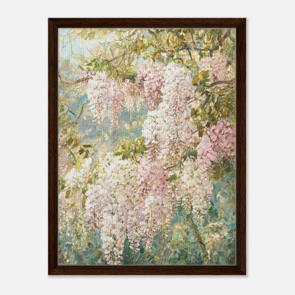 Cascading Wisteria Blossoms Impressionist Art Print