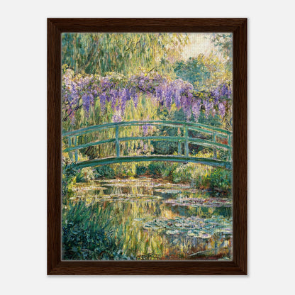 Wisteria & Japanese Bridge Impressionist Art Print