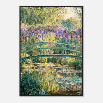 Wisteria & Japanese Bridge Impressionist Art Print