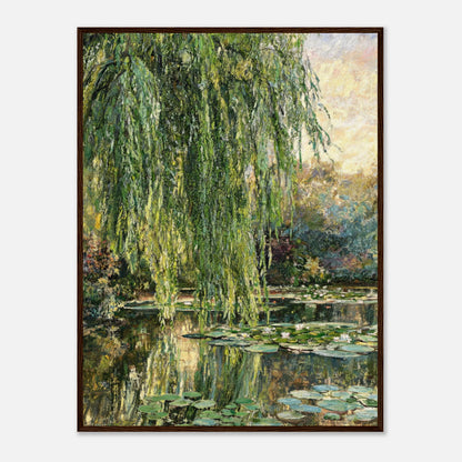 Monet's Weeping Willow & Water Lilies Impressionist Art Print