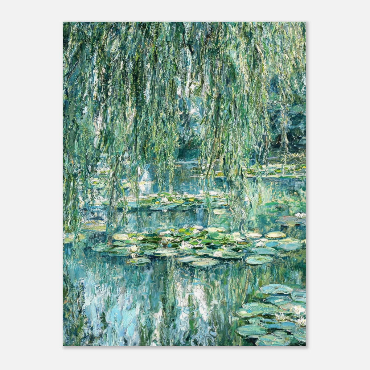 Giverny's Dream Impressionist Bridge & Water Lilies Art Print