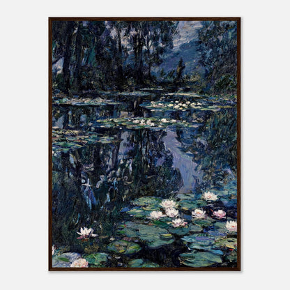Nocturne Water Lilies & Dark Pond Impressionist Art Print