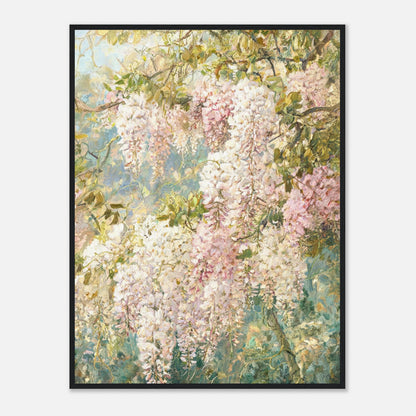 Cascading Wisteria Blossoms Impressionist Art Print