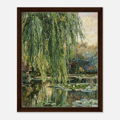 Monet's Weeping Willow & Water Lilies Impressionist Art Print