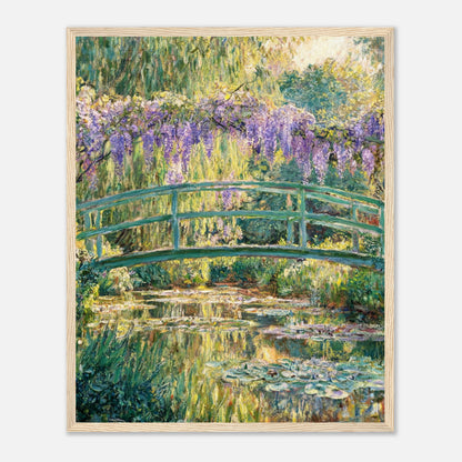 Wisteria & Japanese Bridge Impressionist Art Print
