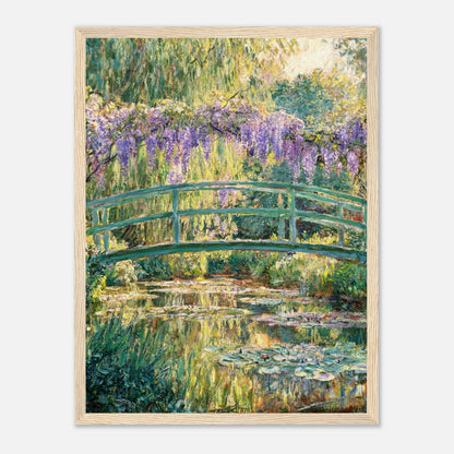Wisteria & Japanese Bridge Impressionist Art Print