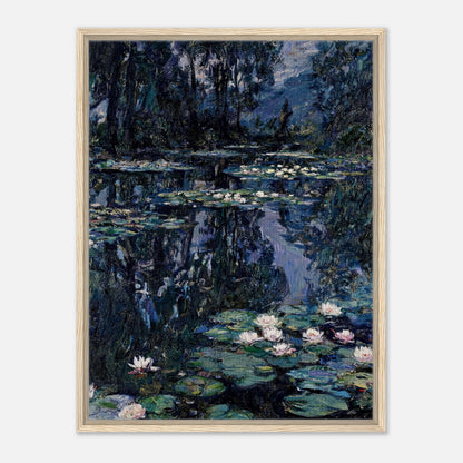 Nocturne Water Lilies & Dark Pond Impressionist Art Print