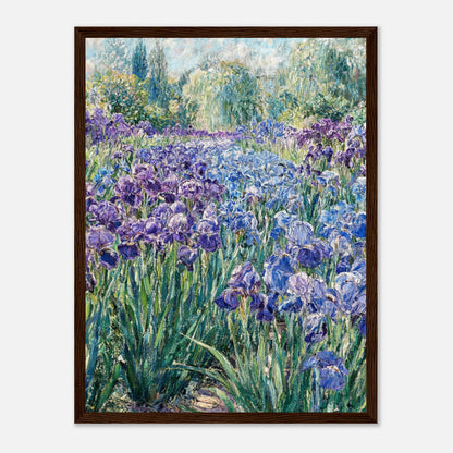 Monet's Iris Field Impressionist Garden Art Print