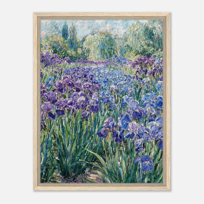 Monet's Iris Field Impressionist Garden Art Print