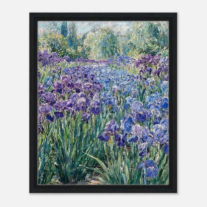 Monet's Iris Field Impressionist Garden Art Print