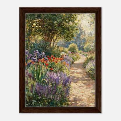 Sunlit Secret Garden Path Impressionist Art Print