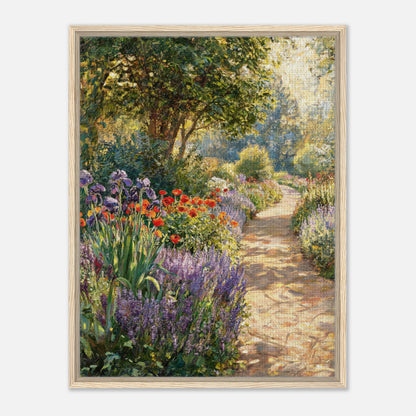 Sunlit Secret Garden Path Impressionist Art Print