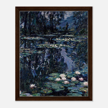 Nocturne Water Lilies & Dark Pond Impressionist Art Print