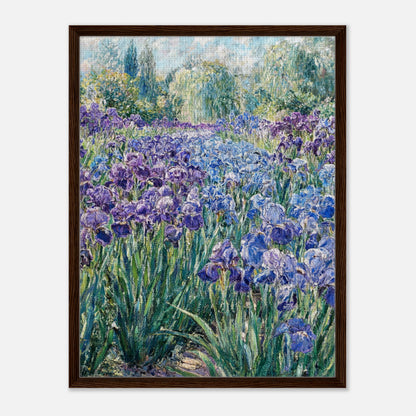 Monet's Iris Field Impressionist Garden Art Print