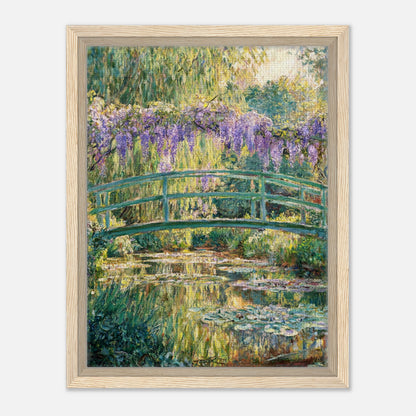 Wisteria & Japanese Bridge Impressionist Art Print