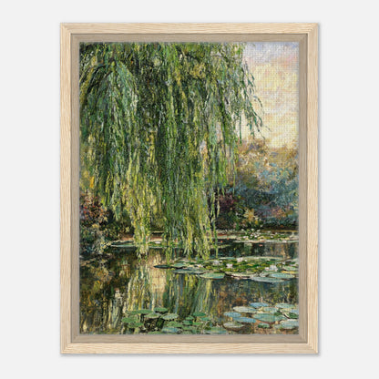 Monet's Weeping Willow & Water Lilies Impressionist Art Print