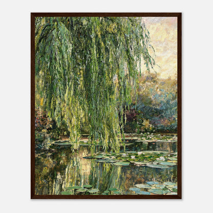 Monet's Weeping Willow & Water Lilies Impressionist Art Print
