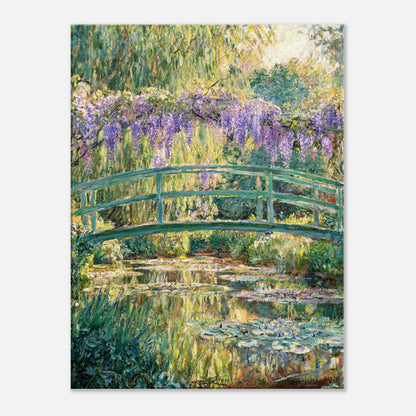 Wisteria & Japanese Bridge Impressionist Art Print