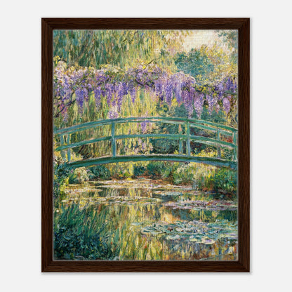 Wisteria & Japanese Bridge Impressionist Art Print
