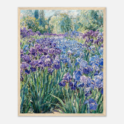 Monet's Iris Field Impressionist Garden Art Print