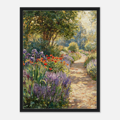 Sunlit Secret Garden Path Impressionist Art Print