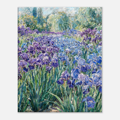 Monet's Iris Field Impressionist Garden Art Print