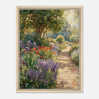 Sunlit Secret Garden Path Impressionist Art Print