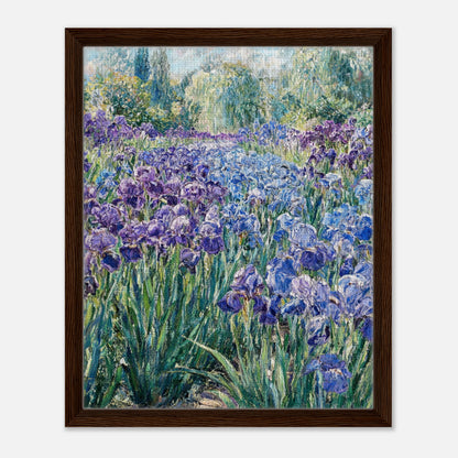 Monet's Iris Field Impressionist Garden Art Print