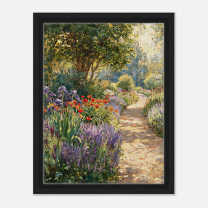 Sunlit Secret Garden Path Impressionist Art Print
